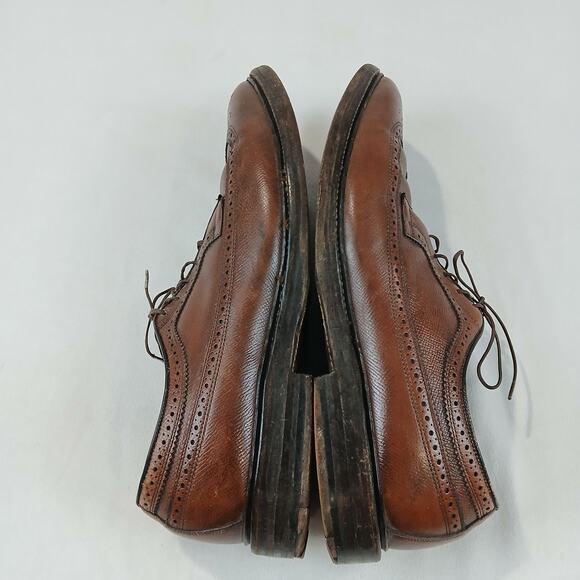 Vintage Allen Edmonds MacNeil Shoes Mens Size 10.5 C Wingtip Brogues 90s Leather